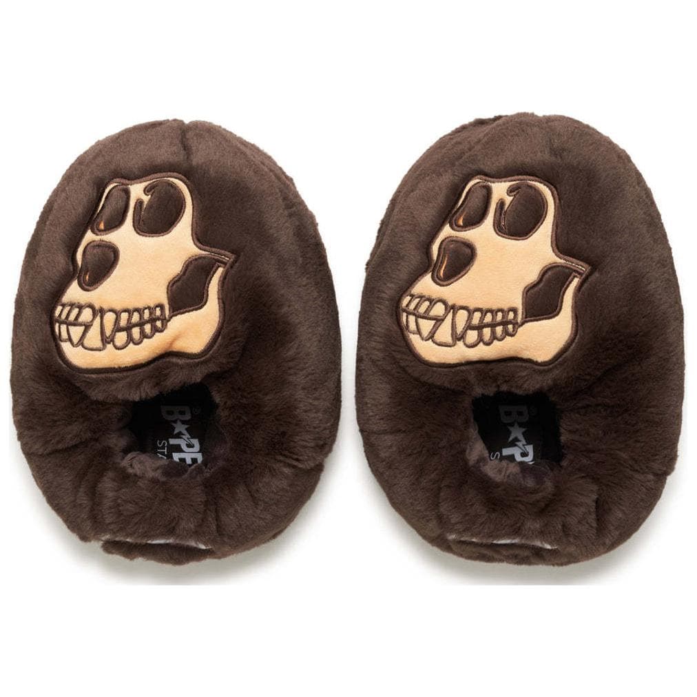 Сандалии A BATHING APE x BAYC Минималистичный Универсальный Модный Индивидуальный Тапочки с закрытым носом Мужской Коричневый - изображение 3