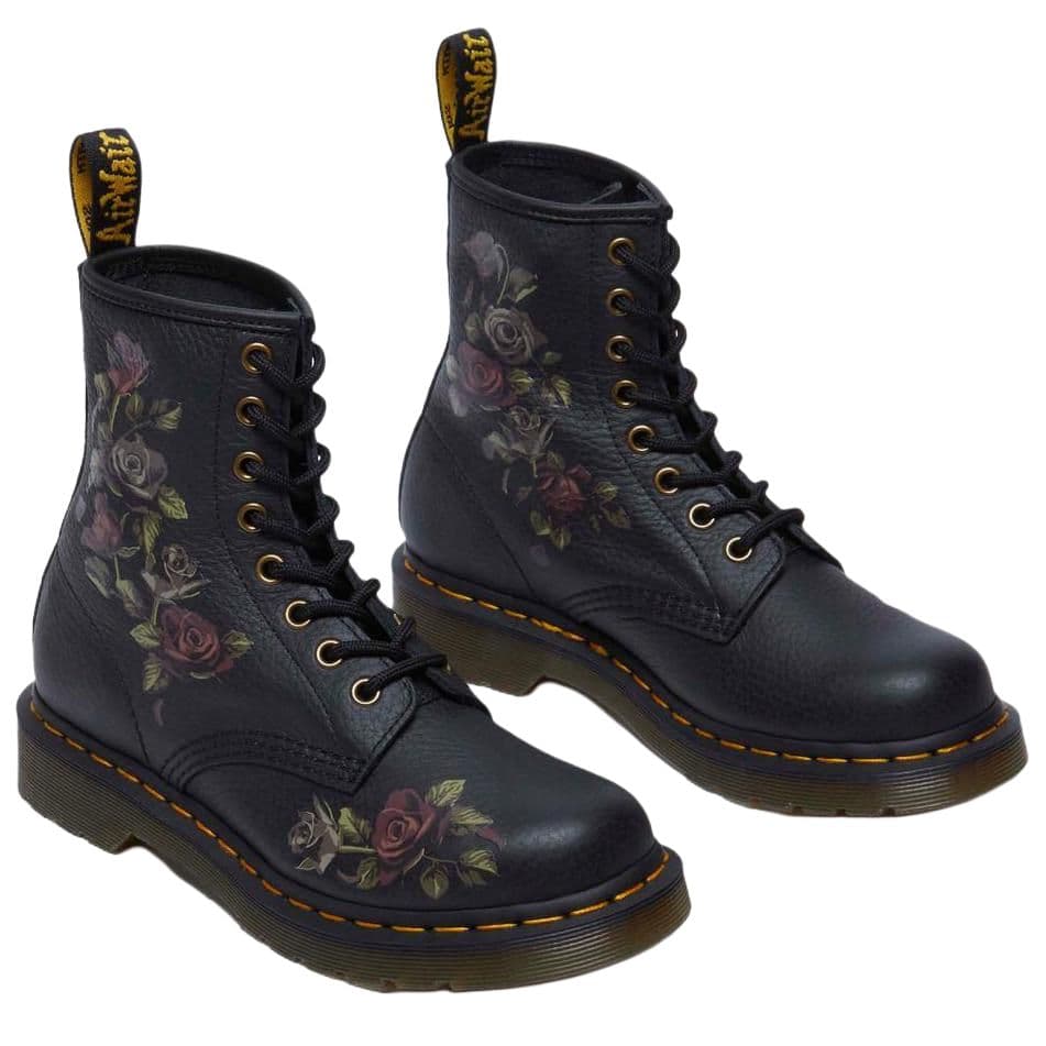 Ботинки Dr.Martens 1460 Кожаные Короткие Армейские Ботинки Женские Черные - изображение 4