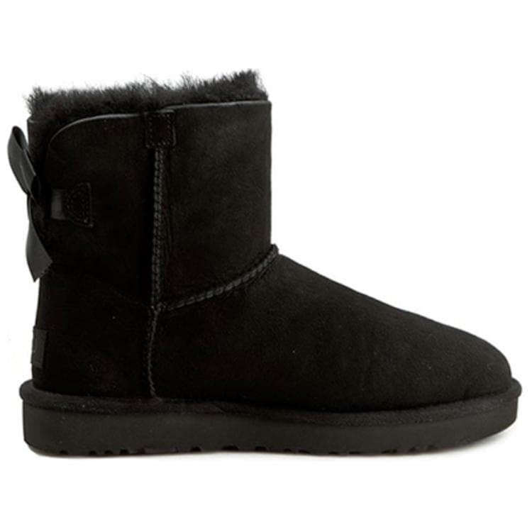 Ботинки зимние UGG Bailey Bow Short Black - изображение 2