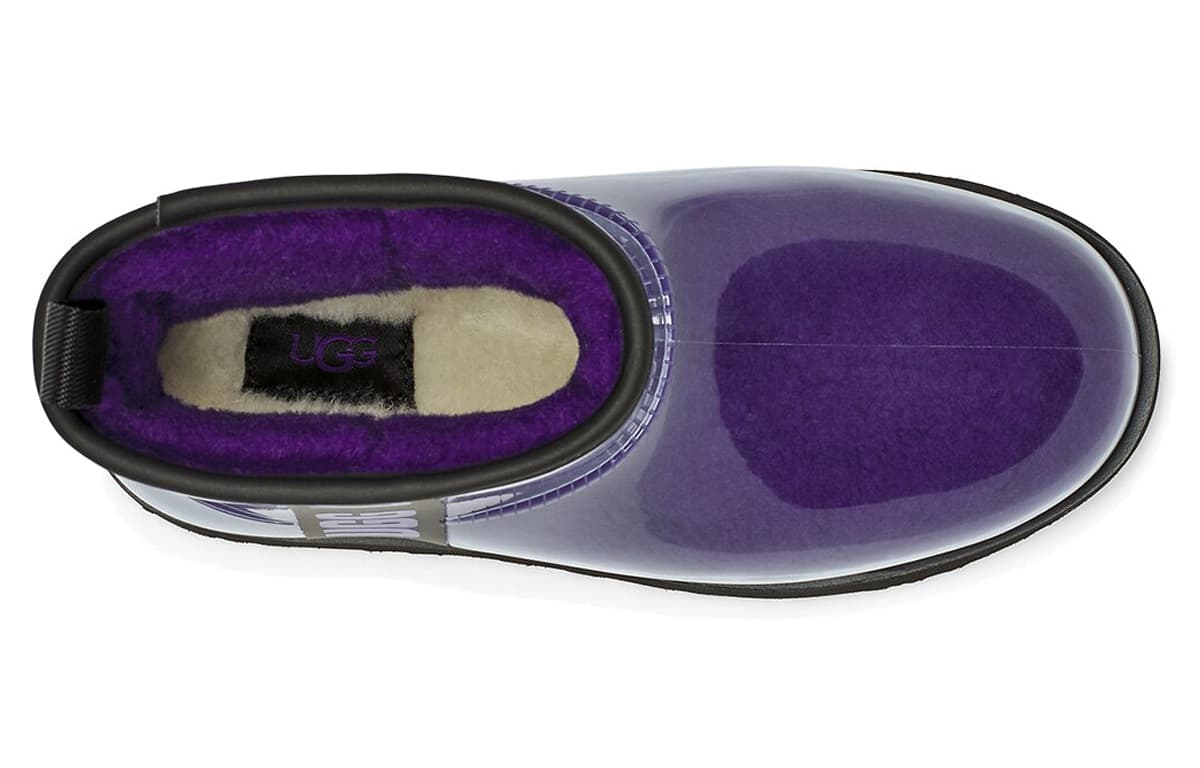 Ботинки зимние UGG Classic Clear Mini Black Purple - изображение 4