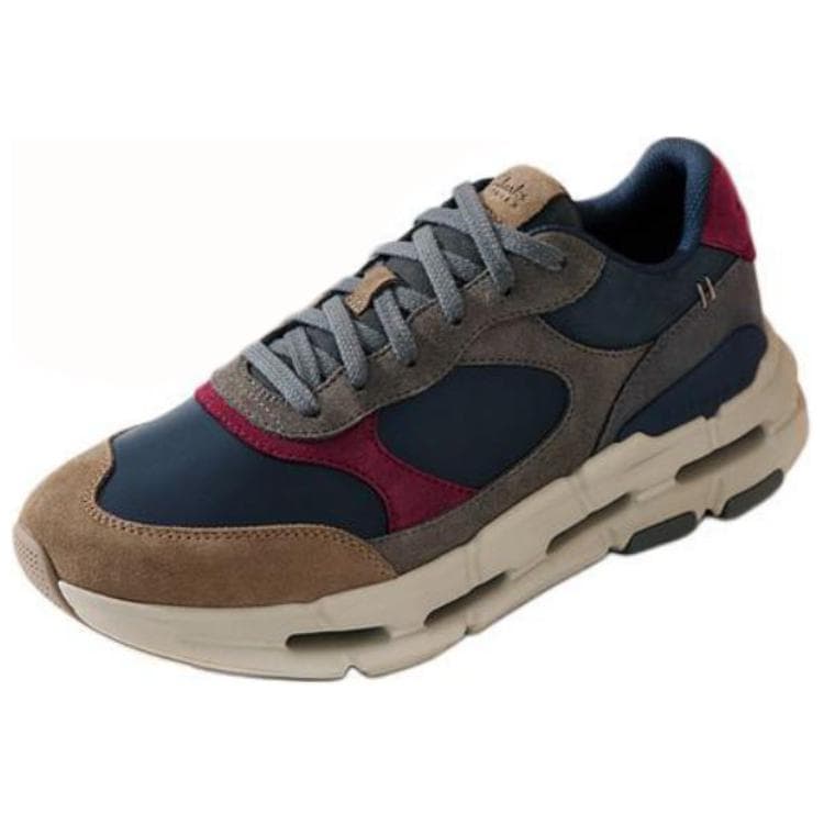 Кроссовки Clarks Коровья кожа Низкий топ Повседневная обувь Мужская Синяя - изображение 3