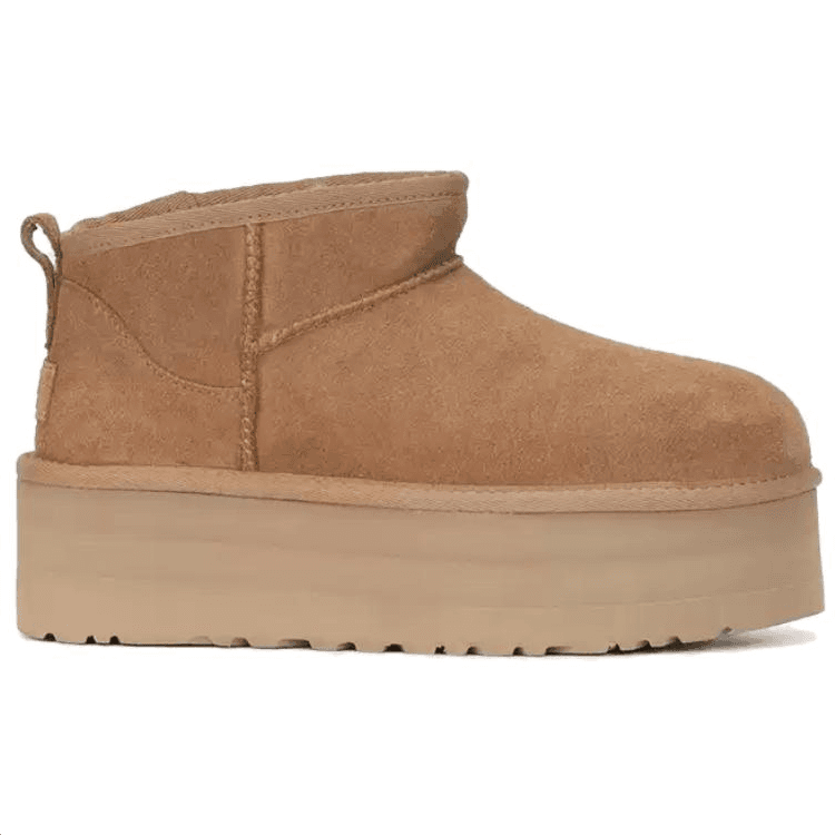 Ботинки зимние UGG Термический Износостойкий Минималистский стиль Универсальный 5 см Платформа с флисовой подкладкой Короткий - изображение 2