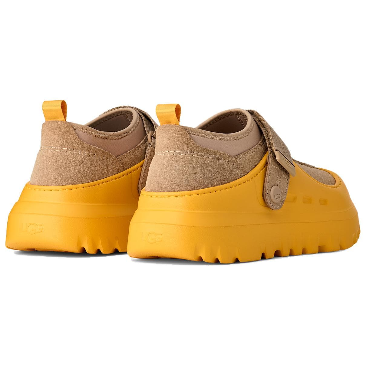 Кроссовки UGG PeakMod Синтетическая кожа Спилок коровьей кожи Низкий топ Повседневная обувь Унисекс Пшенично-желтый - изображение 2
