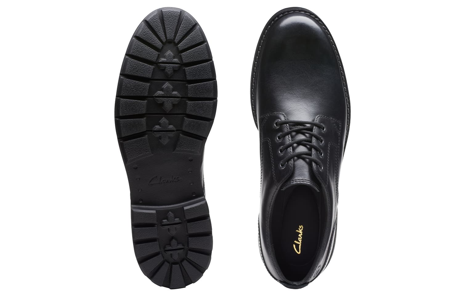 Clarks Коровья кожа Повседневная обувь Мужская Черная - изображение 3
