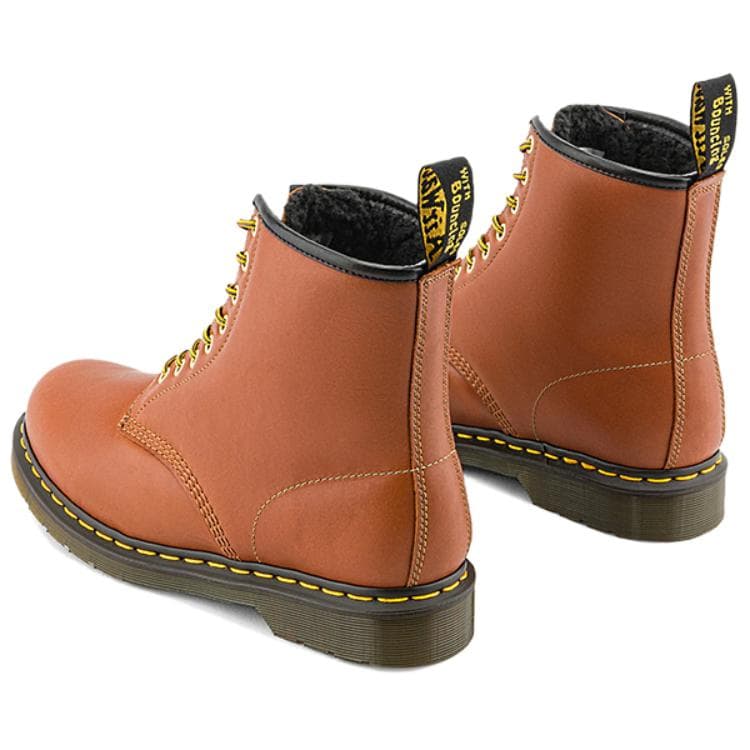 Ботинки Dr.Martens 1460 Коровья кожа Короткие армейские ботинки Унисекс Рыжевато-коричневый - изображение 3
