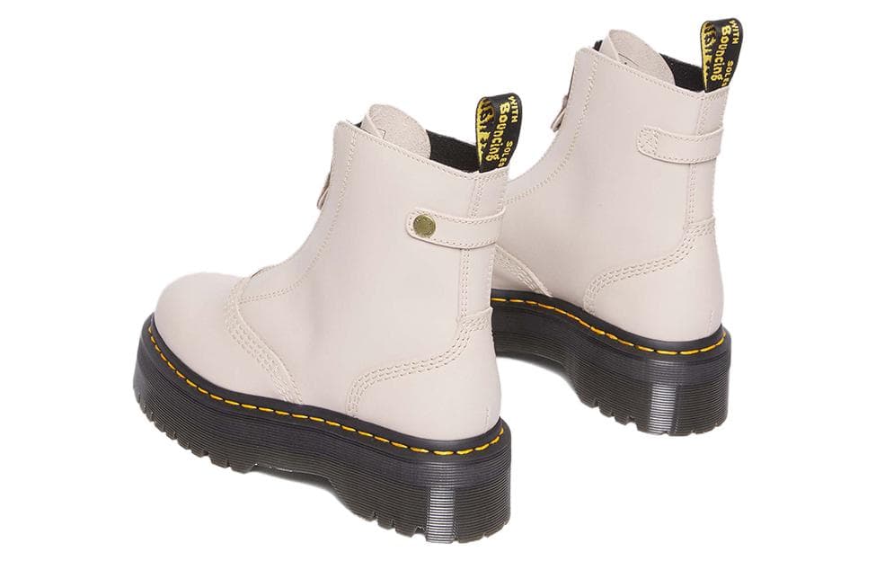 Сапоги Dr.Martens Женские ботильоны из кожи цвет абрикос - изображение 4