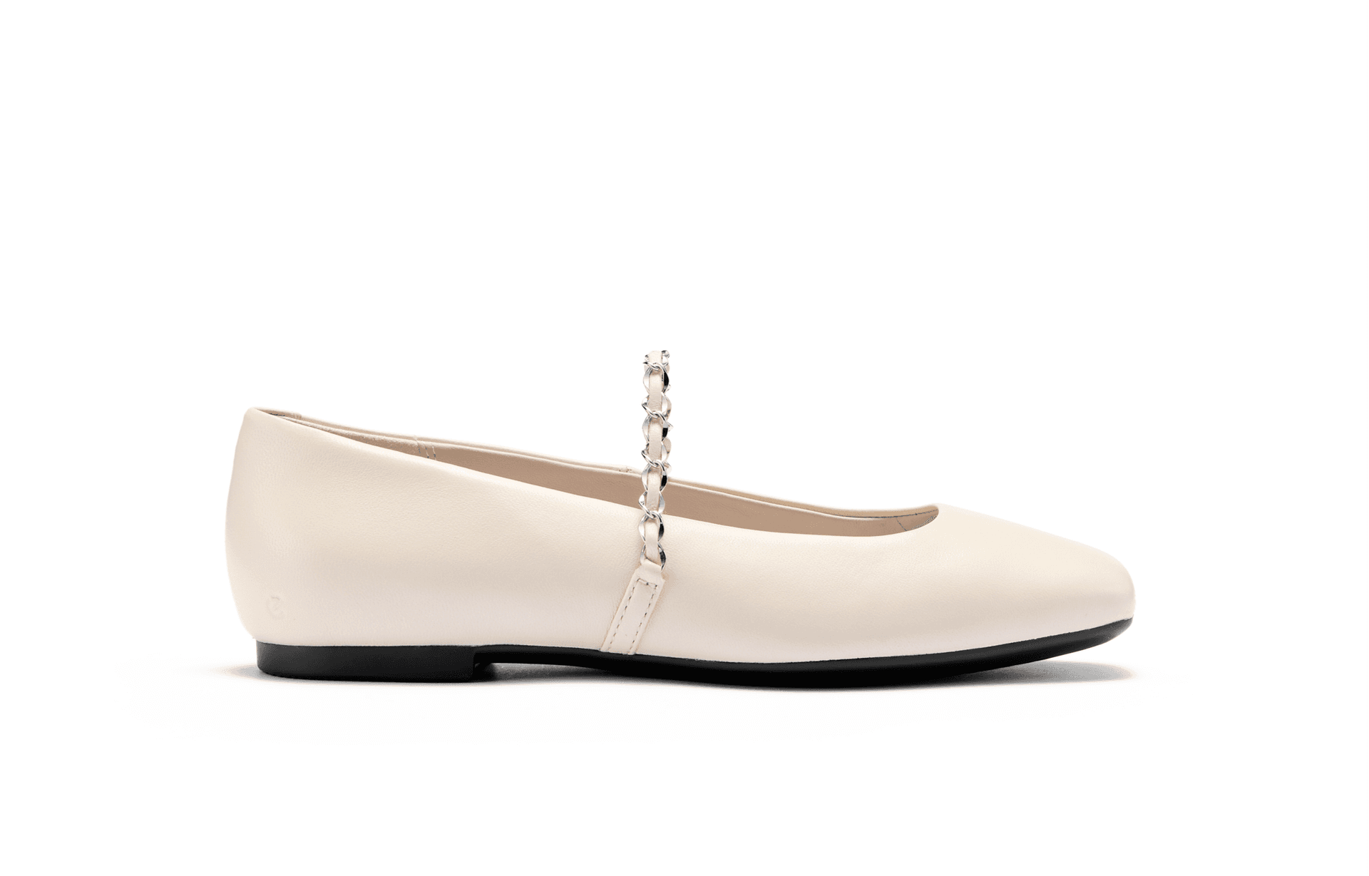 Ecco Dance Joy Collection Овчина Тонкие и Без Форма Туфли Мэри Джейн 1CM Женские Ледяной Белый 234333 - изображение 2