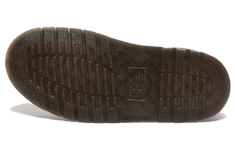 Тапочки Dr.Martens Кожа Повседневная Обувь Женская Серого Цвета - изображение 5