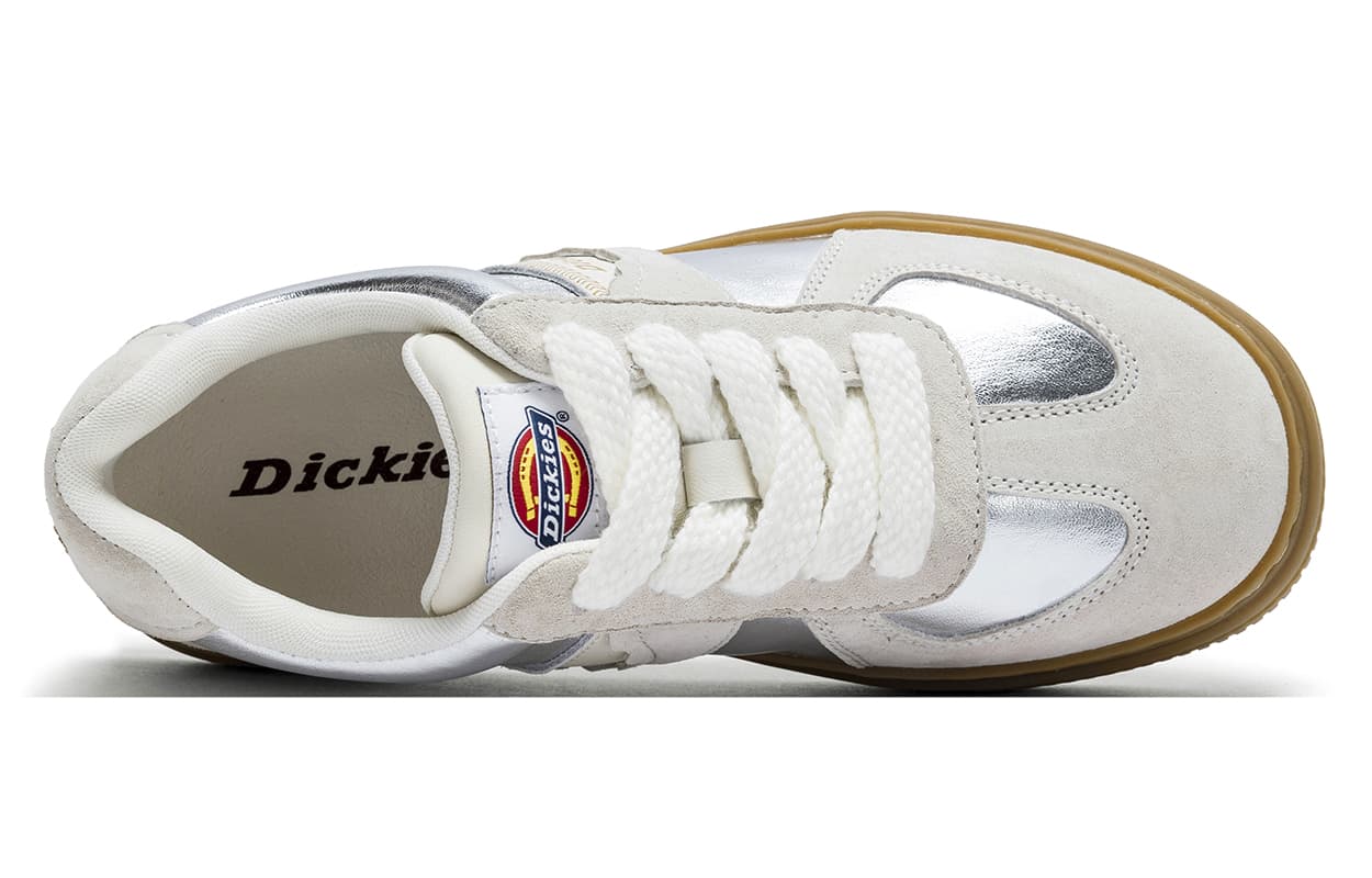 Кроссовки Dickies Низкие Кроссовки для Скейтбординга Женские Бежевые Серебряные - изображение 3