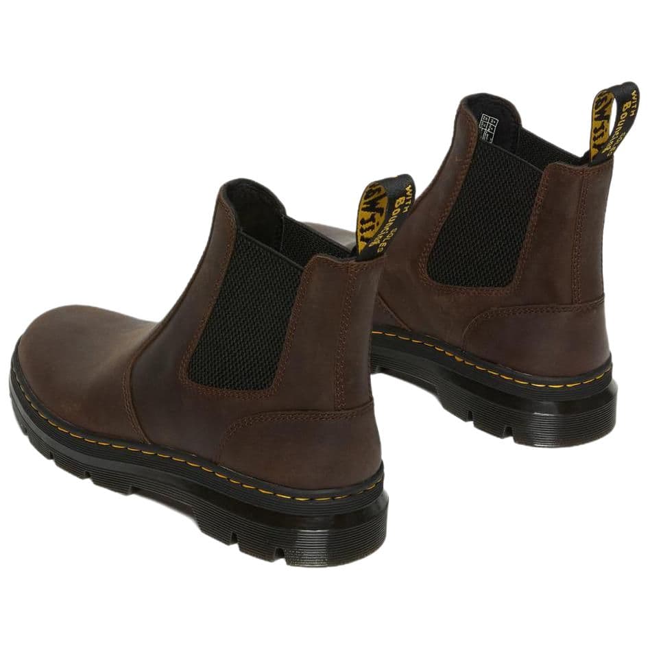 Ботинки челси Dr.Martens Кожа Короткий Челси Унисекс Темно-коричневый - изображение 5