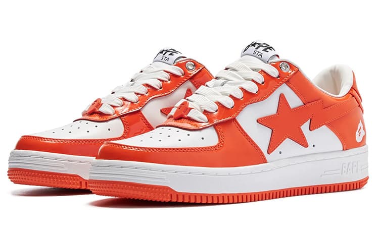 Кроссовки A BATHING APE STA White Orange - изображение 2