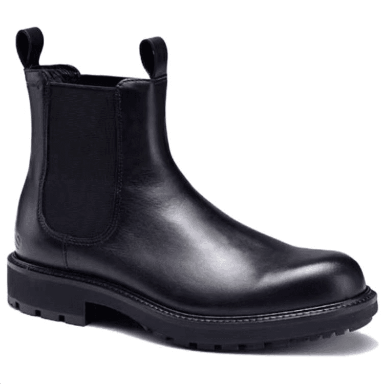 Ботинки челси Ecco Urban Oslo Коровья кожа Короткий Челси 4CM Мужской Черный - изображение 4