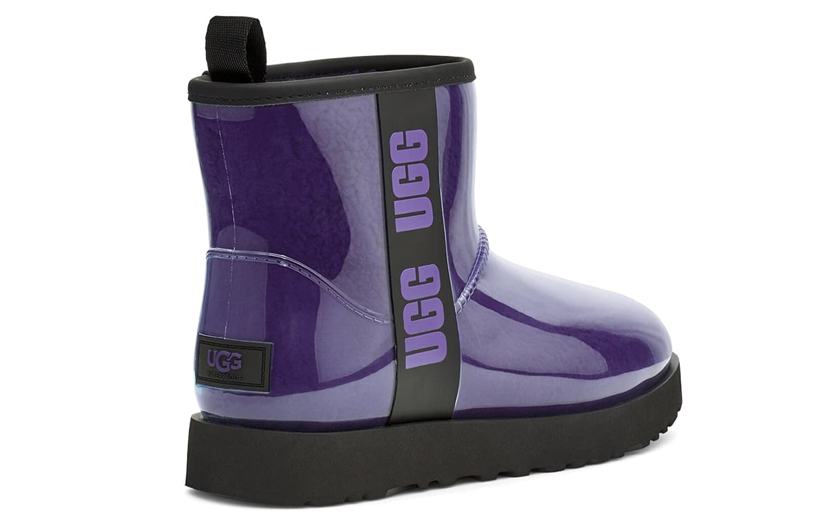 Ботинки зимние UGG Classic Clear Mini Black Purple - изображение 5
