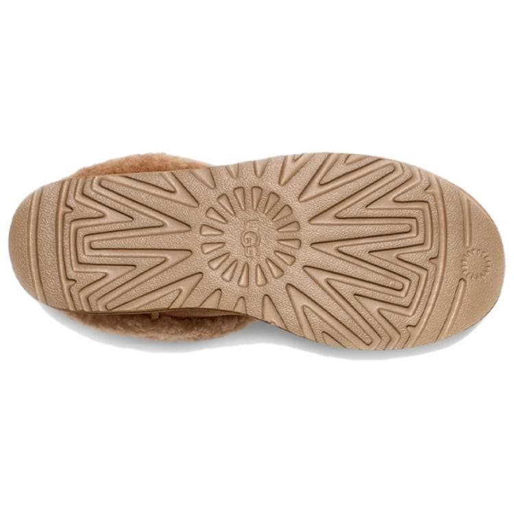 Ботинки зимние UGG Ткань с флисовой подкладкой круглый носок без шнуровки короткий снегокат женский коричневый - изображение 6