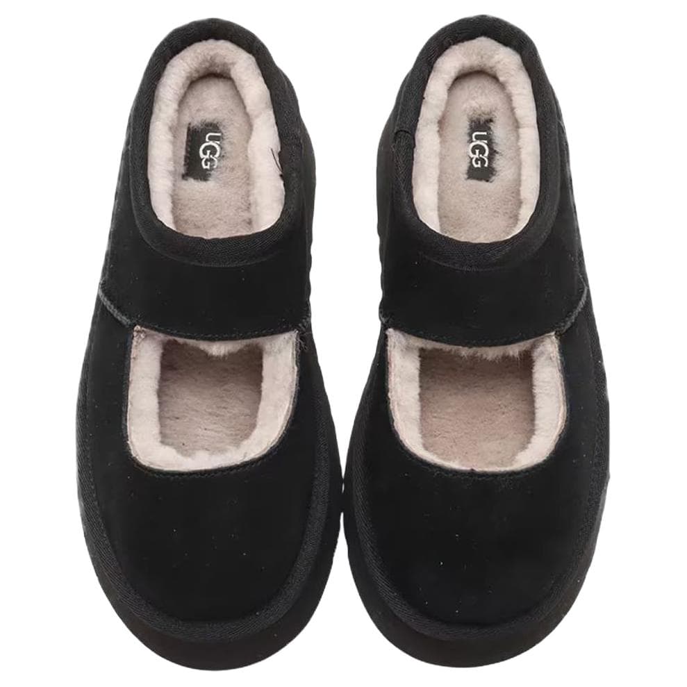 Сандалии UGG Без специальных функций Закрытые тапочки Женские Черные - изображение 4
