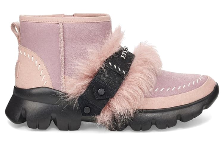 Ботинки зимние UGG Fluff Punk Ankle Boot Crystal Pink - изображение 2