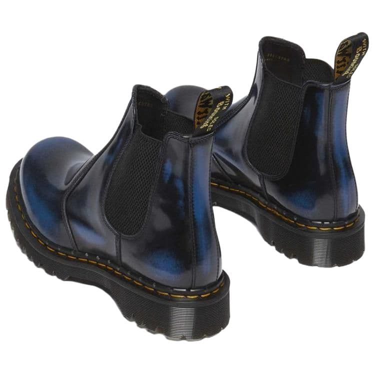 Ботинки челси Dr.Martens 2976 Резина Пластиковый Короткий Челси 3,5 см Унисекс Синий Черный - изображение 4