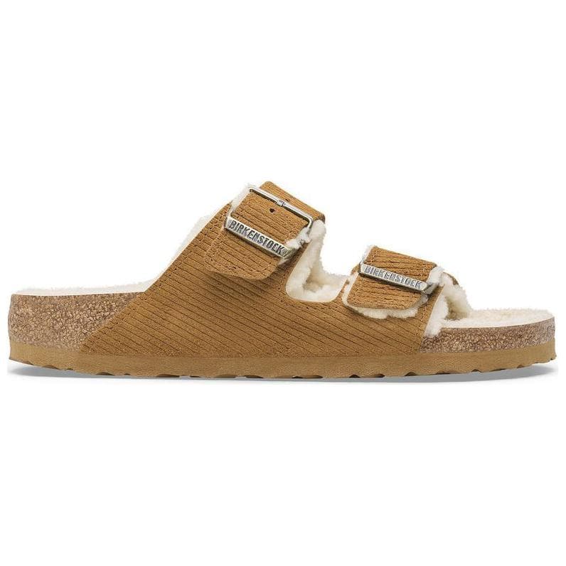 Сандалии Birkenstock Arizona Shearling противоскользящие шлепанцы унисекс коричневые - изображение 2
