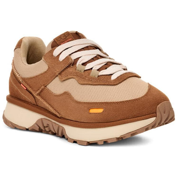 Кроссовки UGG RetroFi Спилок Коровья Кожа Противоскользящие Низкие Повседневные Мужские Коричневые Туфли - изображение 4