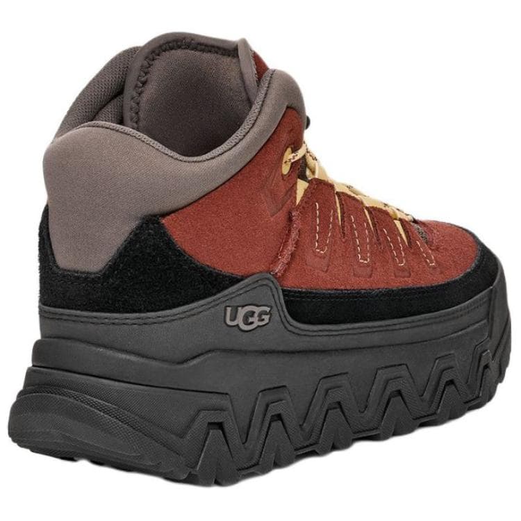 Кроссовки UGG Спилок Коровья Кожа Высокие Повседневные Туфли Женские Черные - изображение 4
