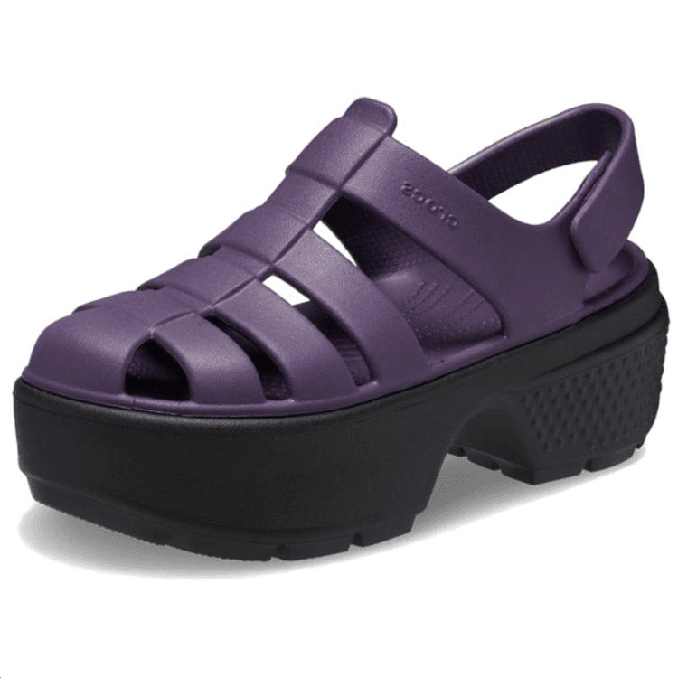 Сандалии Crocs ЭВА Сандалии гладиаторы Женские Глубокий Ирисовый Фиолетовый - изображение 2