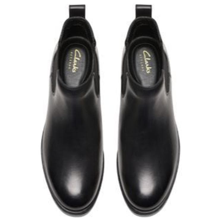 Ботинки челси Clarks Коровья кожа Короткий Челси Женские Черный - изображение 4
