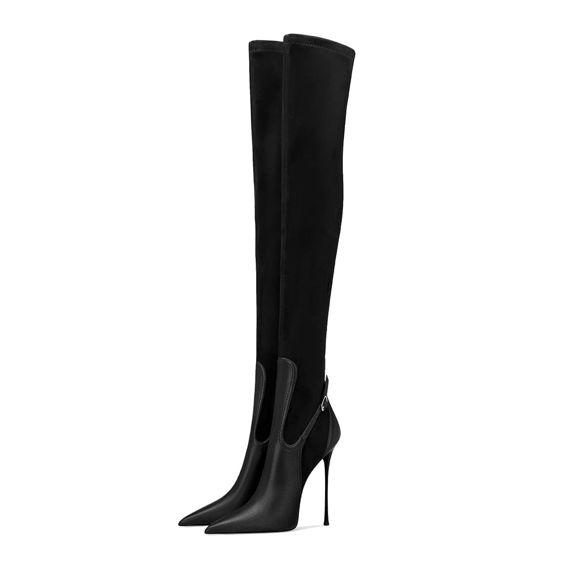 Ботинки ;HMZ Over The Knee Boots 10 см Женские Черные - изображение 2