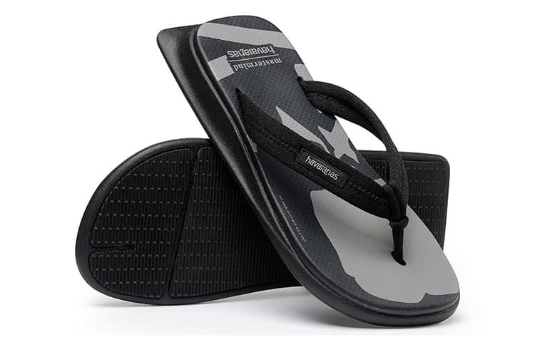 Шлёпанцы Havaianas x Mastermind Japan Zori Sandals Black Grey - изображение 5