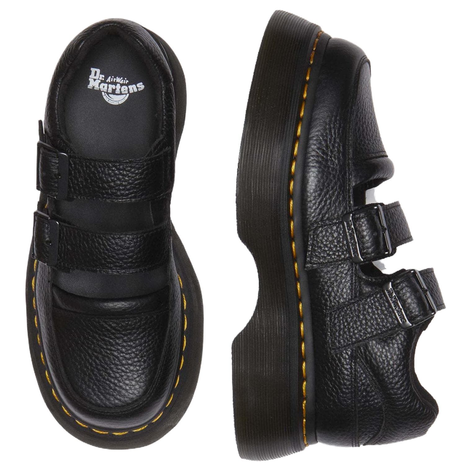 Dr.Martens Buzz Mary Jane Кожа Платформа Туфли Мэри Джейн Женские Черный - изображение 5