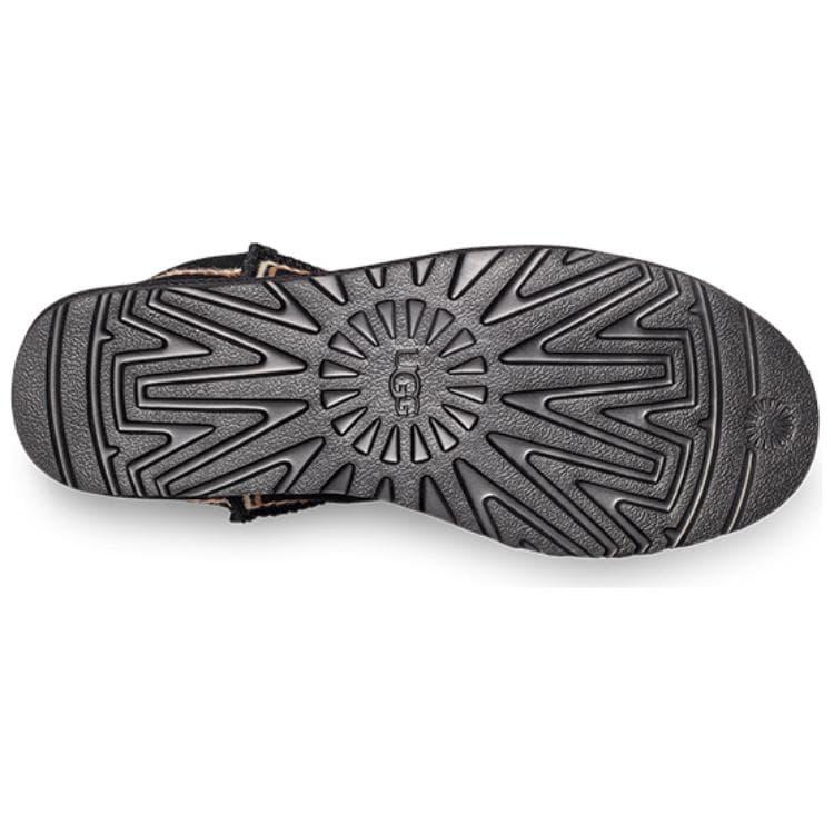 Ботинки зимние UGG CLASSIC MINI Atherson Коровья кожа Короткий снегобут Мужской Черный - изображение 5