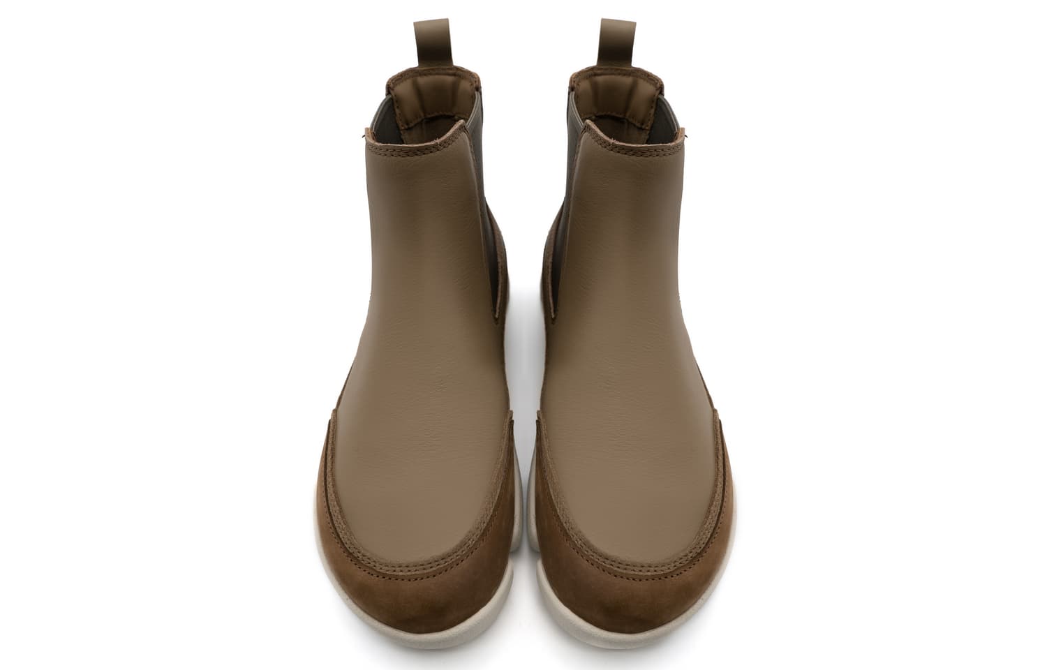 Ботинки челси Clarks Коровья кожа Короткий Челси Женские Светлый кофейный - изображение 2