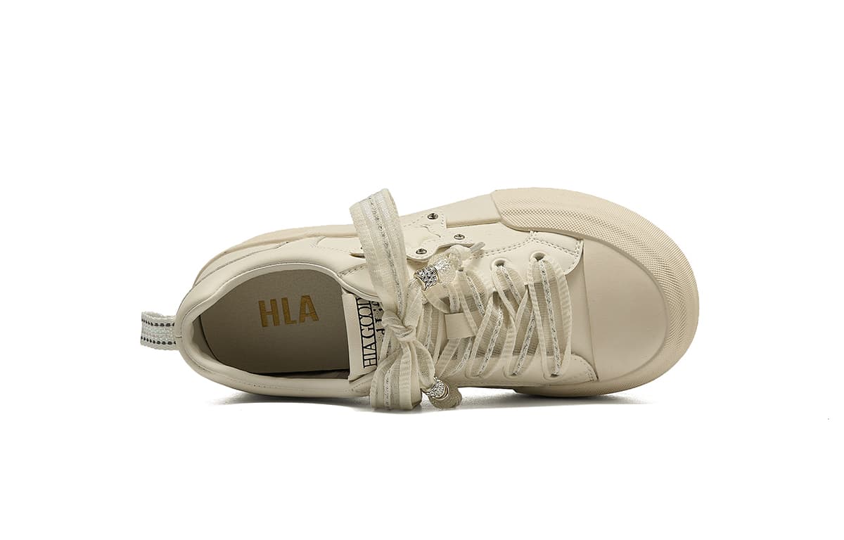 Кроссовки HLA Платформа Универсальный Звезды Белый SNEAKER Скейтборд Обувь Кроссовки Женские - изображение 3