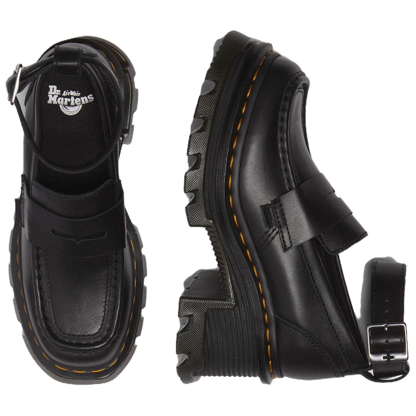 Лоферы Dr.Martens Coran кожа лоферы женские черные - изображение 5