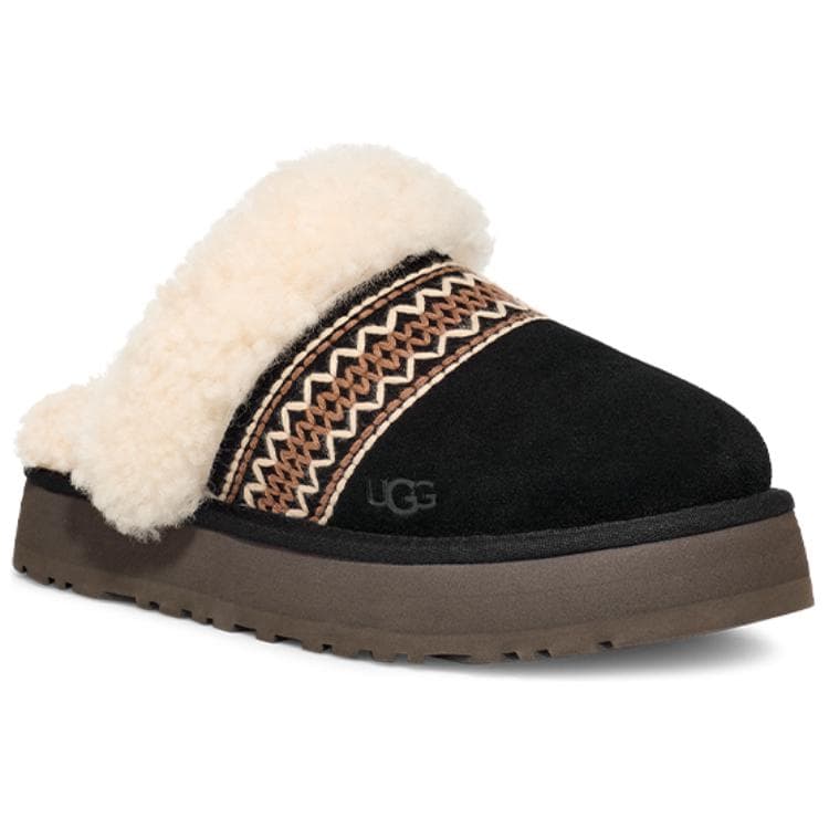 Сандалии UGG Disquette Atherson Модные Удобные С флисовой подкладкой Мюли ЭВА Устойчивые к истиранию Домашние тапочки Женские - изображение 2