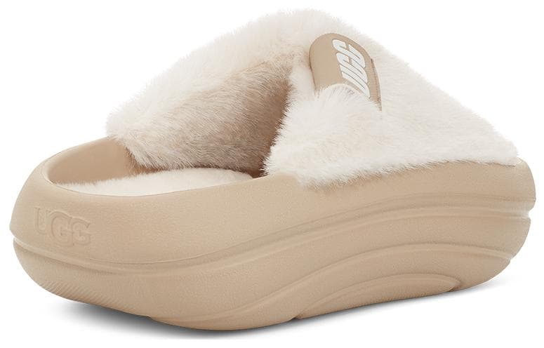 Сандалии UGG Suede Slide Sandals Cream - изображение 5