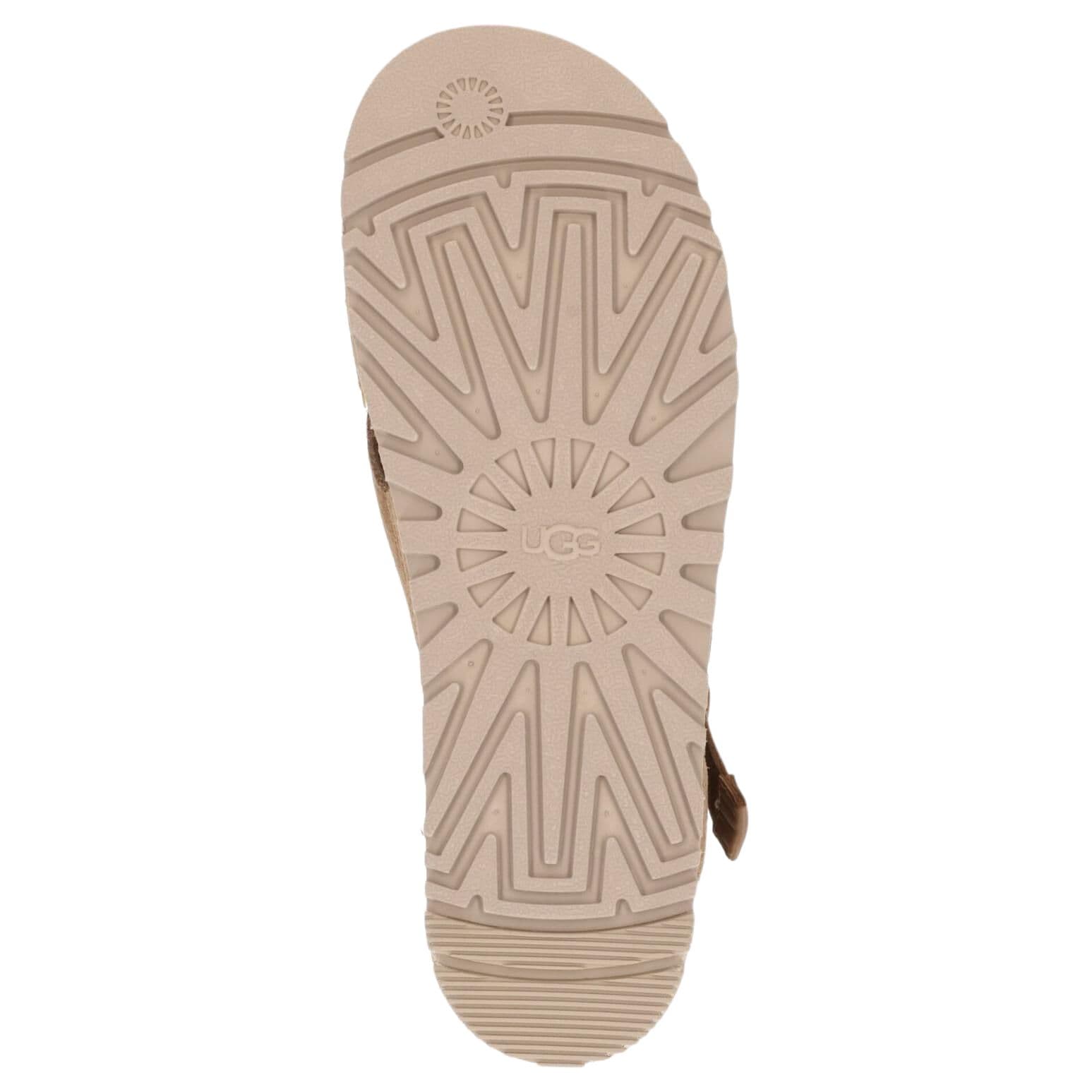 Шлёпанцы UGG Aubrey one Шнуровые Сандалии Женские Коричневые - изображение 7