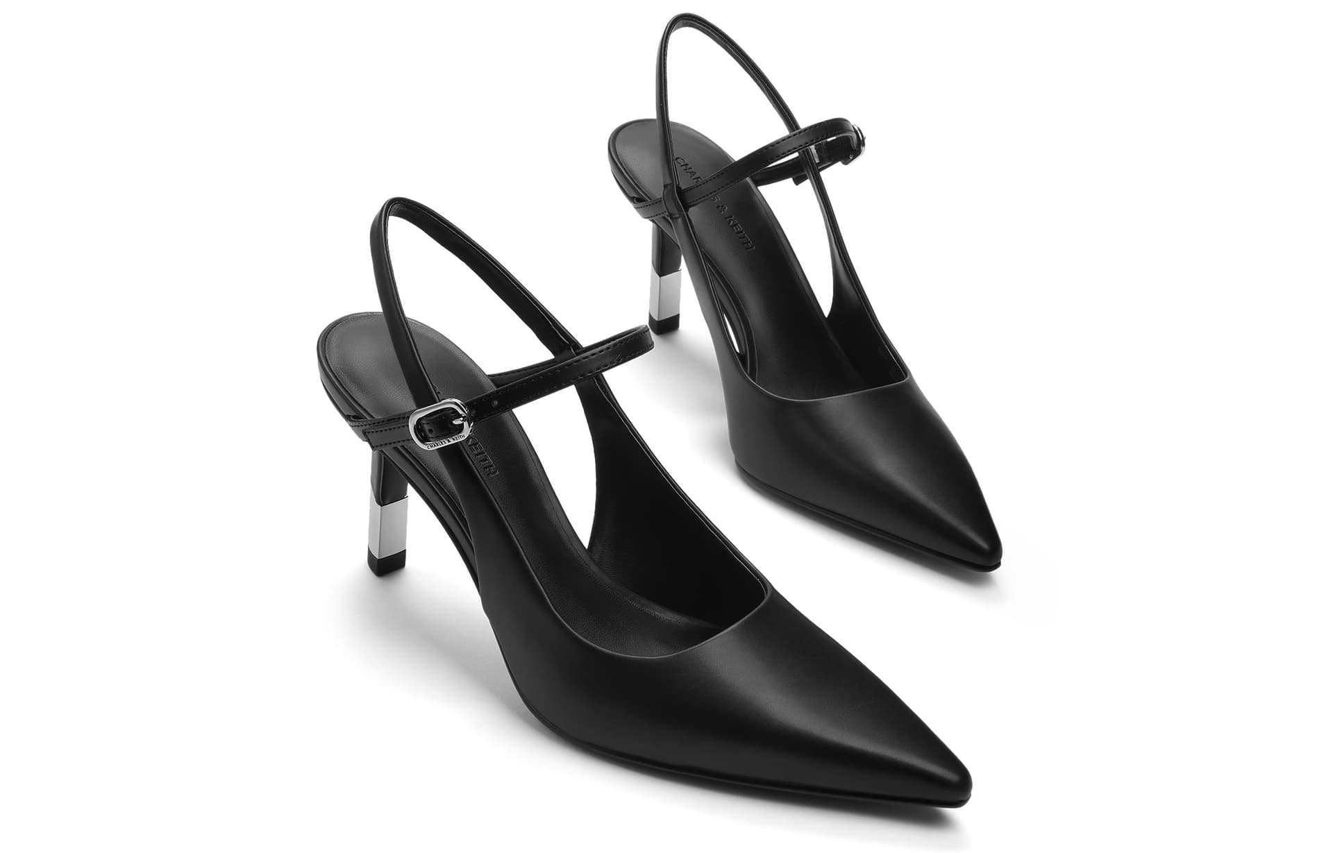 Шлёпанцы CHARLESKEITH ck PU 7.9cm BlackNude - изображение 3