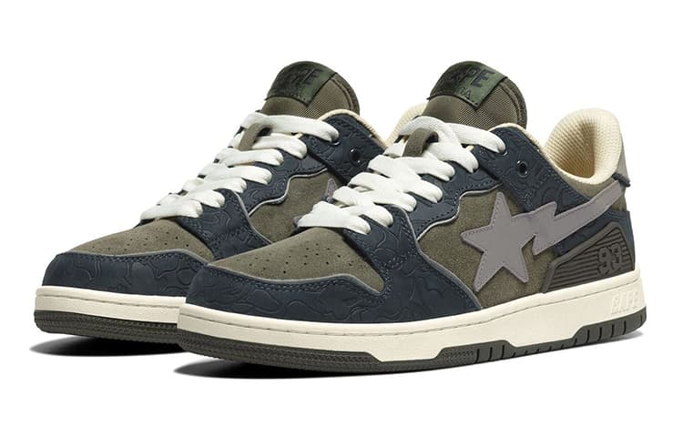 Кроссовки A BATHING APE SK8 STA Olive - изображение 3