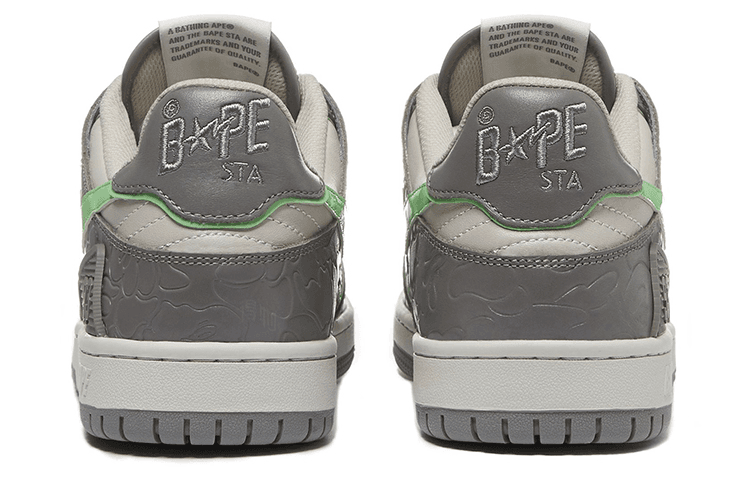 Кроссовки A BATHING APE SK8 Sta Grey Green - изображение 3