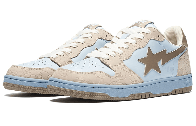 Кроссовки A BATHING APE SK8 Sta Light Blue - изображение 2