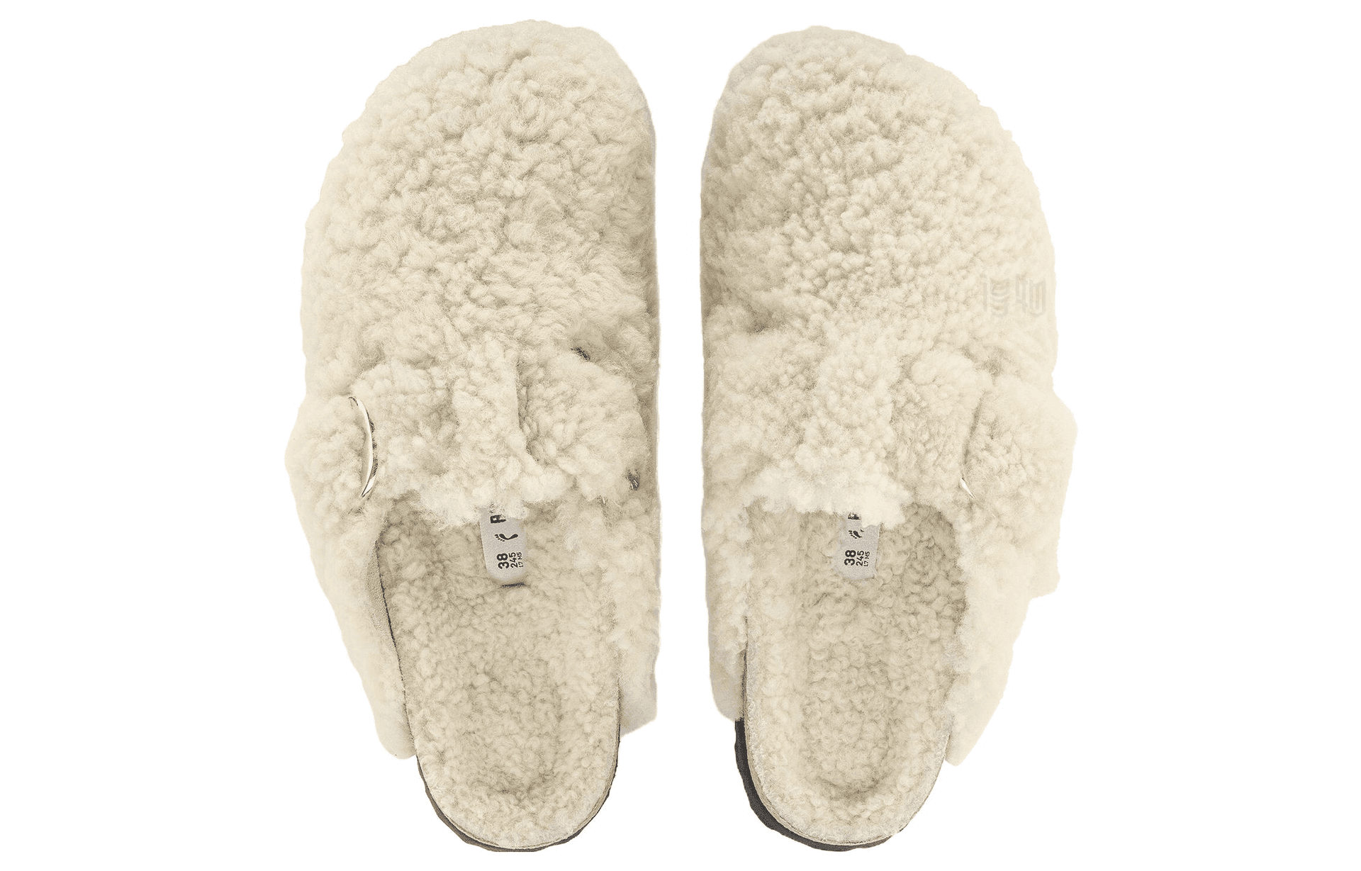 Сандалии Birkenstock Beige Shearling Slide - изображение 5