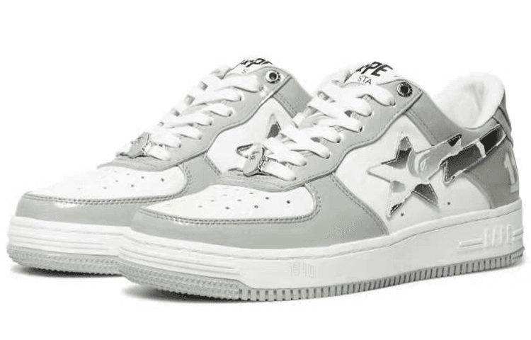 Кроссовки A BATHING APE STA Grey White - изображение 3