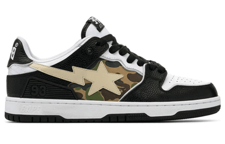 Кроссовки A BATHING APE SK8 Black White Camo - изображение 2