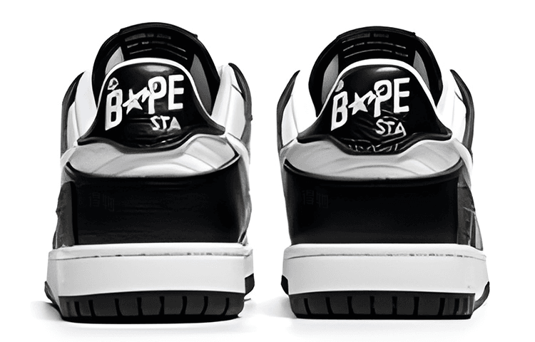 Кроссовки A BATHING APE SK8 Black White Camo - изображение 4