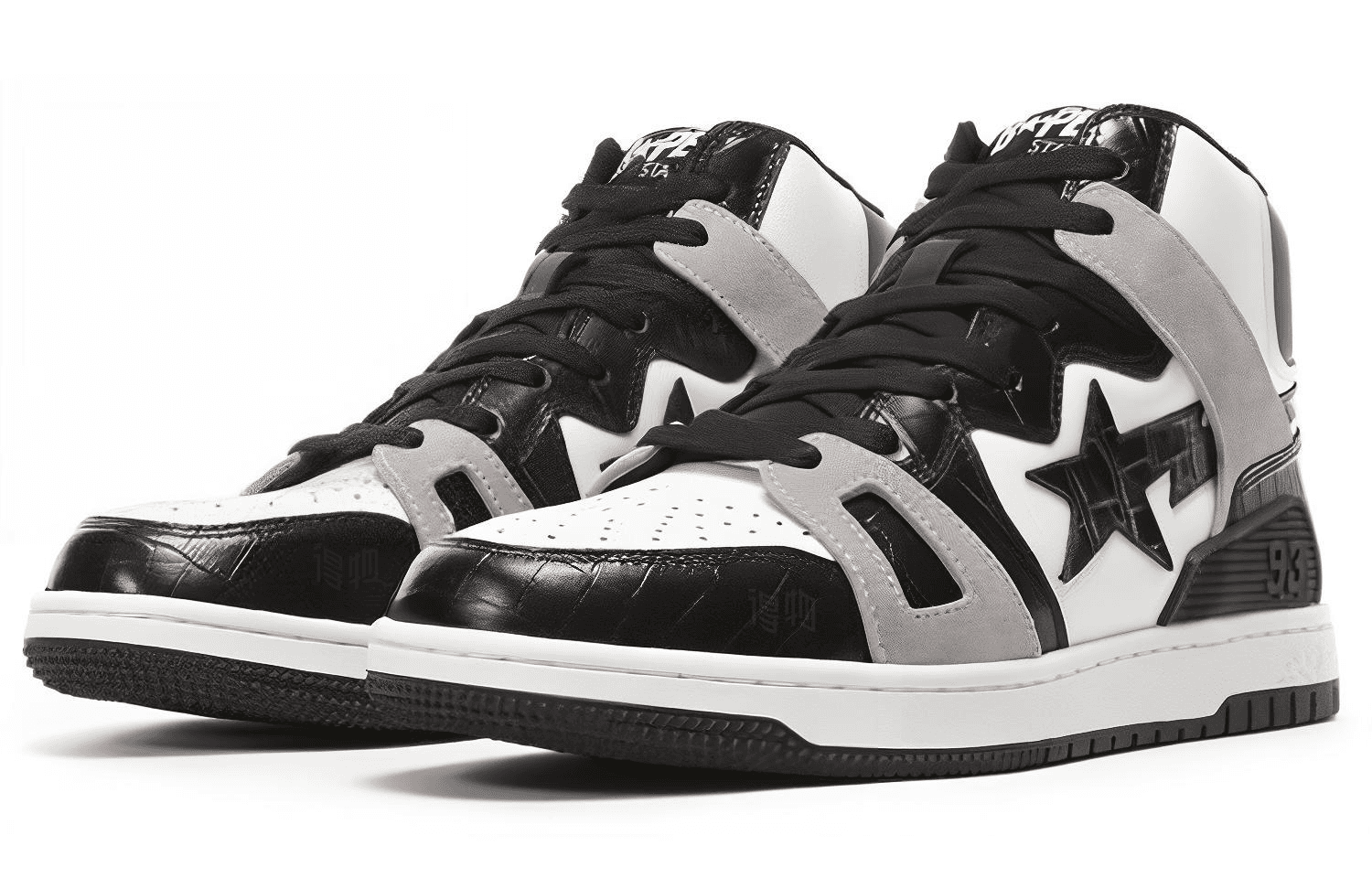 Кроссовки A BATHING APE STA 93 Hi Black - изображение 3