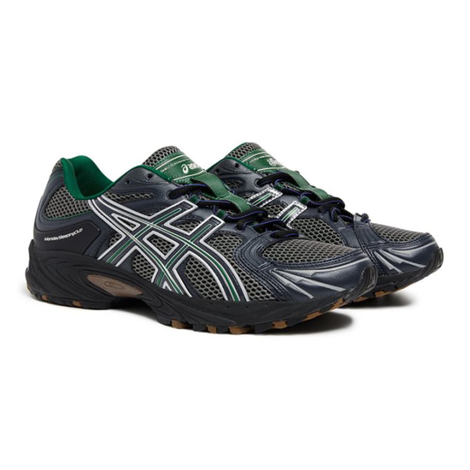 Кроссовки Asics Гель Kahana TR Nexus MondaySleeping Клуб Коллаборация Низкий Верх Повседневная Обувь Унисекс Черный Серый Зеленый - изображение 3