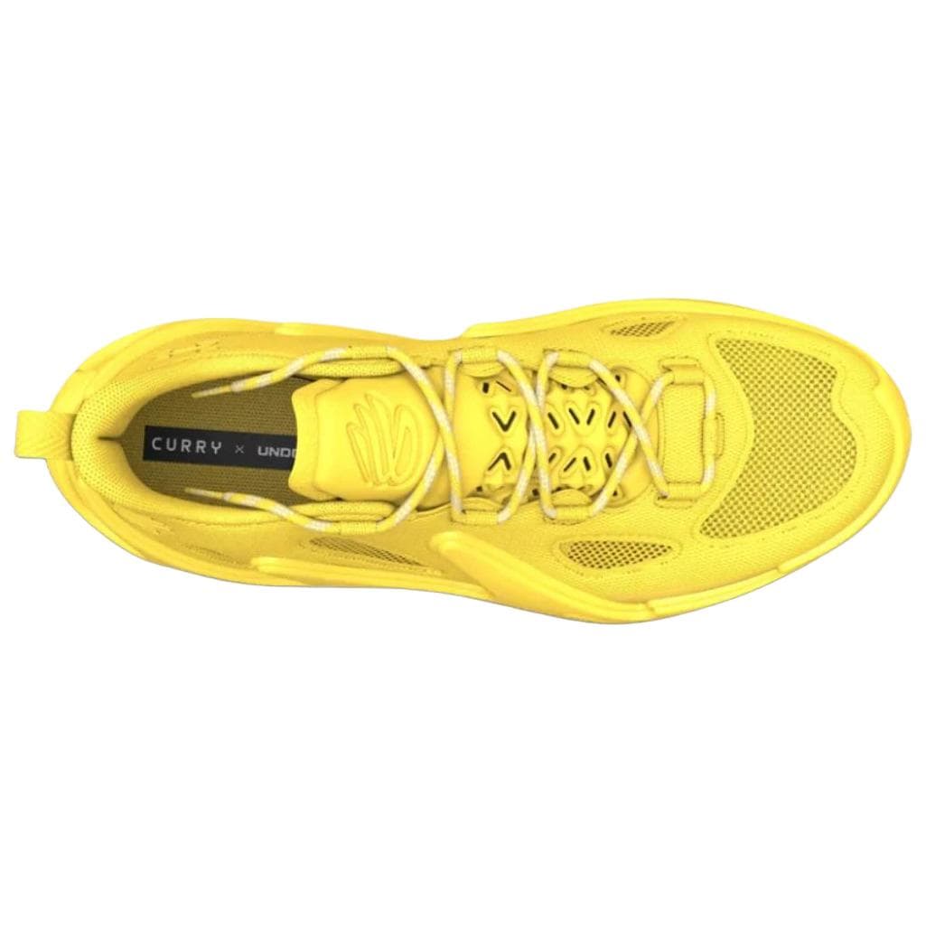 Кроссовки для баскетбола Under Armour X Steph Curry 13 MID Баскетбольные кроссовки Унисекс Желтые - изображение 4
