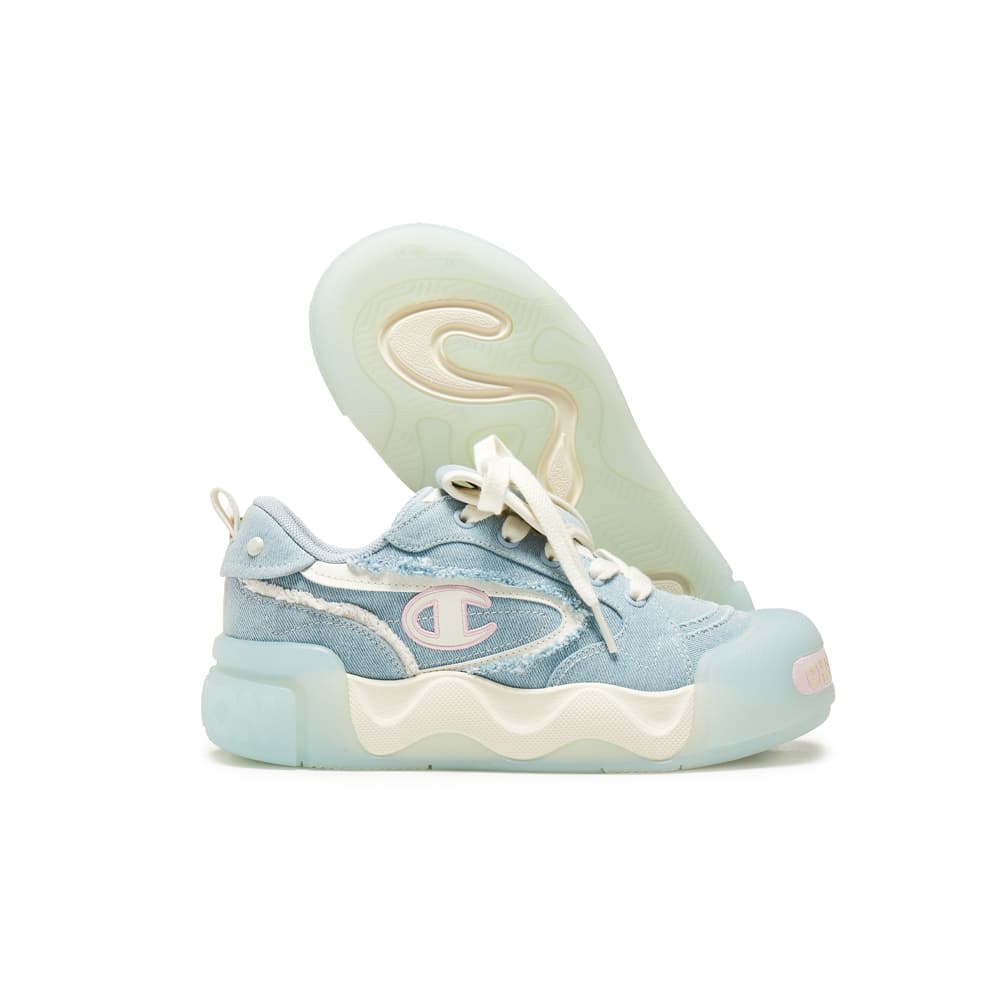 Кроссовки Champion Low Top Скейтборд Кроссовки Женские Сумеречный Синий Молочный Белый - изображение 2