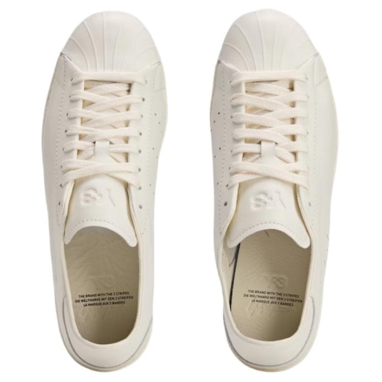 Кроссовки Y-3 SUPERSTAR 100% кожа Лоу-топы Повседневный Мужской Белый - изображение 3