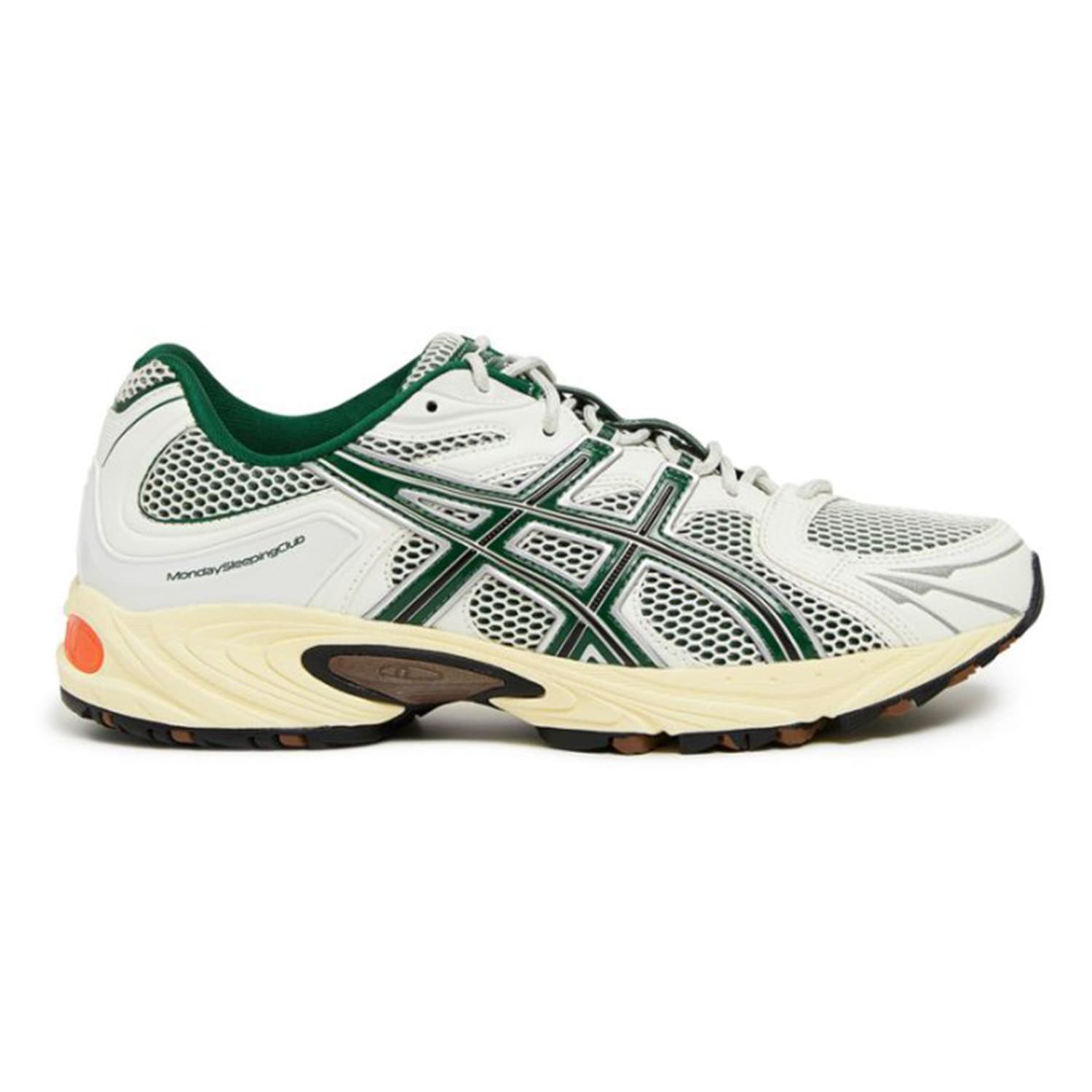 Кроссовки Asics Гель Kahana TR MondaySleeping Клуб Коллаборация Низкий Верх Повседневная Обувь Унисекс Белый Серый Зеленый - изображение 2